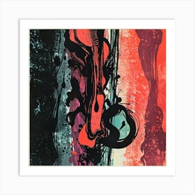 Abstract Lithograph This Artwork Is Inspired By The art print painting 2 Art Print