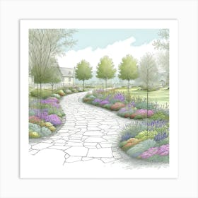 Garden Path 2 Art Print