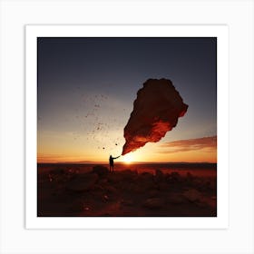 Red Rock Bender Art Print