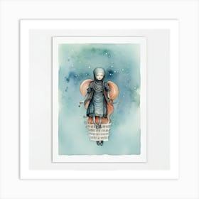 Angel In A Basket Art Print