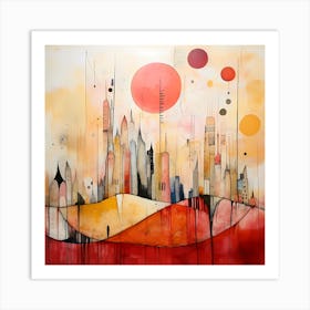 Retro Abstractions Art Print