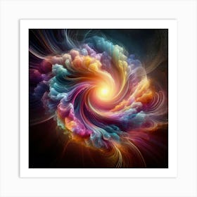 Blend of vibrant colors 3 Art Print