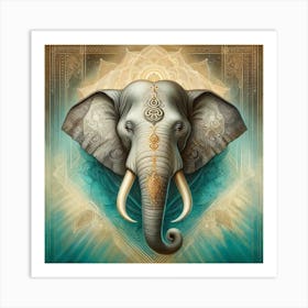 Elephant Canvas Art 1 Art Print