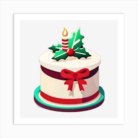 Christmas Cake 2 Art Print