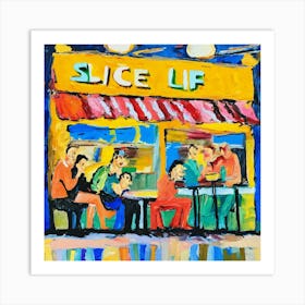Slice Of Life Comedy Impressionist Art Painting (2) Art Print