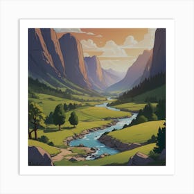 Valley of Golden Dreams Art Print