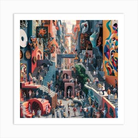 Cityscape Art Print