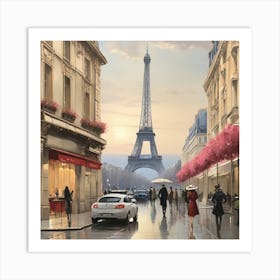 Paris Eiffel Tower 1 Art Print