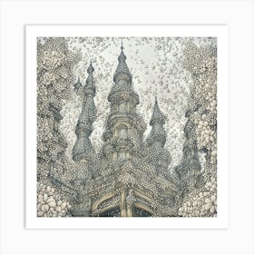 Castle In The Clouds Art Print