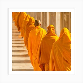 Buddhist Monks 6 Art Print