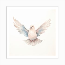 Dove Watercolor Painting Art Print