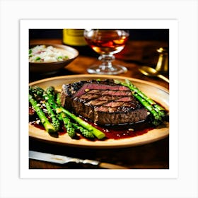 Steak On A Plate 1 Art Print