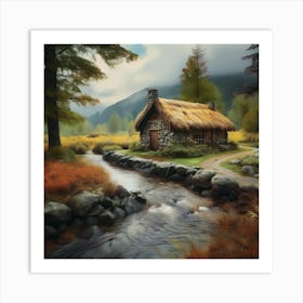 Swedish Cottage Art Print