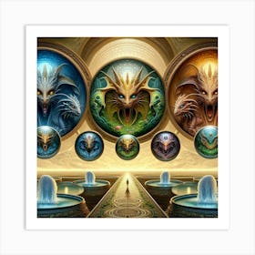 Dragons 1 Art Print