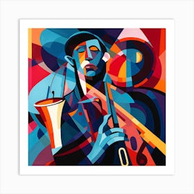 Jazz Musician 74 Art Print