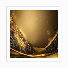 Gold Abstract Background Art Print