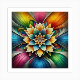 Colorful Flower Art Print