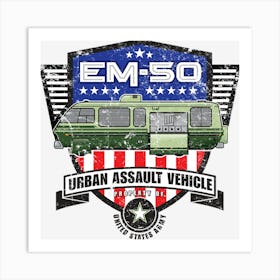 Em 50 Urban Assault Vehicle Art Print