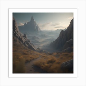 Mountain Scene 12 Art Print