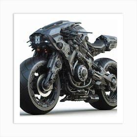 Futuristic Motorcycle 2 Art Print