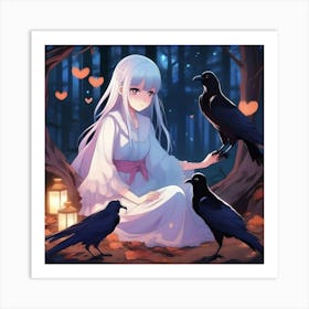 Anime Murder of Crows Art Print