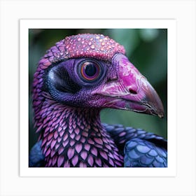 Purple Vulture Art Print