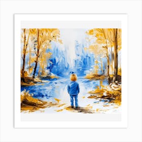 Child In The Forest Art Print