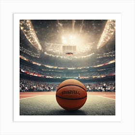 Basketball Court 26 Art Print