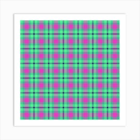 Plaid Fabric 200 Art Print