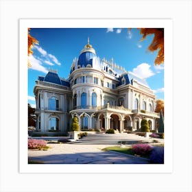 Beautiful luxurious palace Art Print