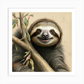 Sloth 52 Art Print