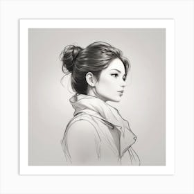 Portrait Of A Woman 1 Art Print