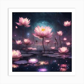 Lotus Flower Art Print