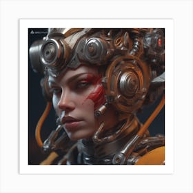 CYBORG Girl Art Print