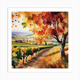 Autumn In Tuscany 2 Art Print