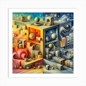 Three Dimensional Painting Art Print