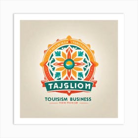 Logo For Tazilom Tourism Business Art Print