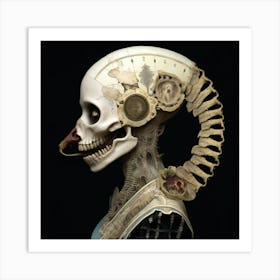 Skeleton Skull Art Print