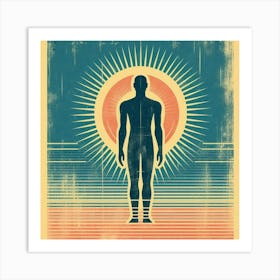 Human silhouette 3 Art Print