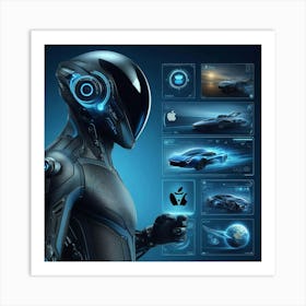 Futuristic Man 231 Art Print