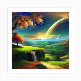 Landscape Painting 177 Art Print