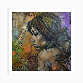 Butterfly Girl Art Print