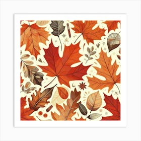 Autumn maple 1 Art Print