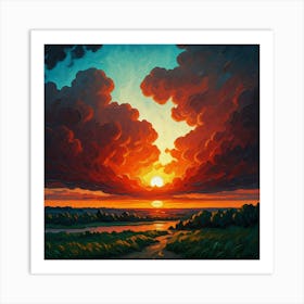 Sunset Art Print