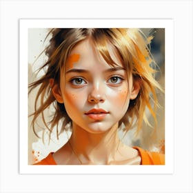 Portrait Of A Girl 11 Art Print