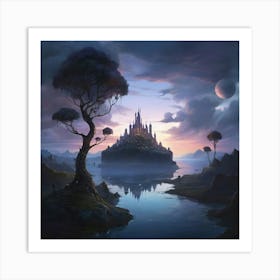 Castle On The Water Art Print