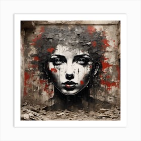 Woman'S Face Art Print