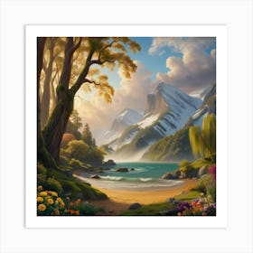 Landscape Painting Art Print