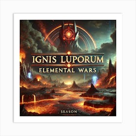 Ignis Luporum Elemental Wars Title Screen Póster