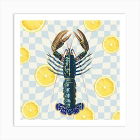 Lobster Lemon - SQUARE Art Print